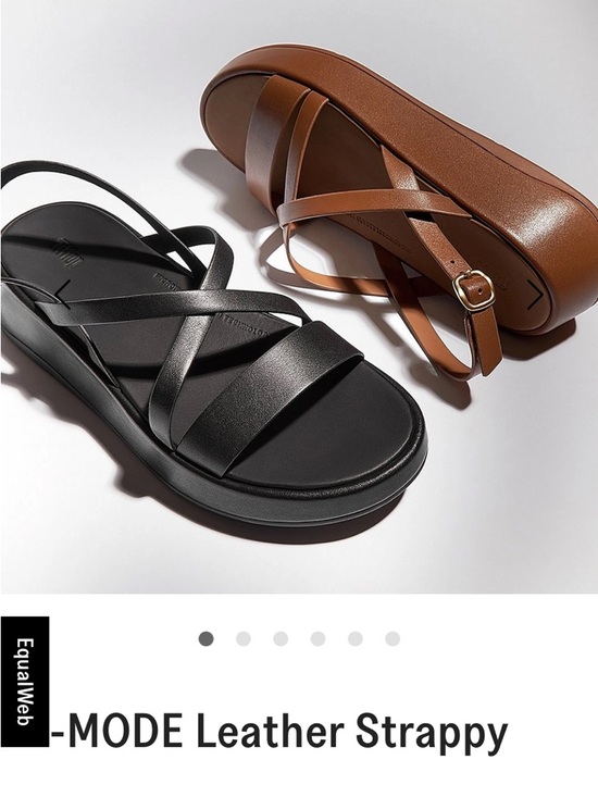 Fitflop Shoes - FitFlop Leather Crisscross Sandals - Brown